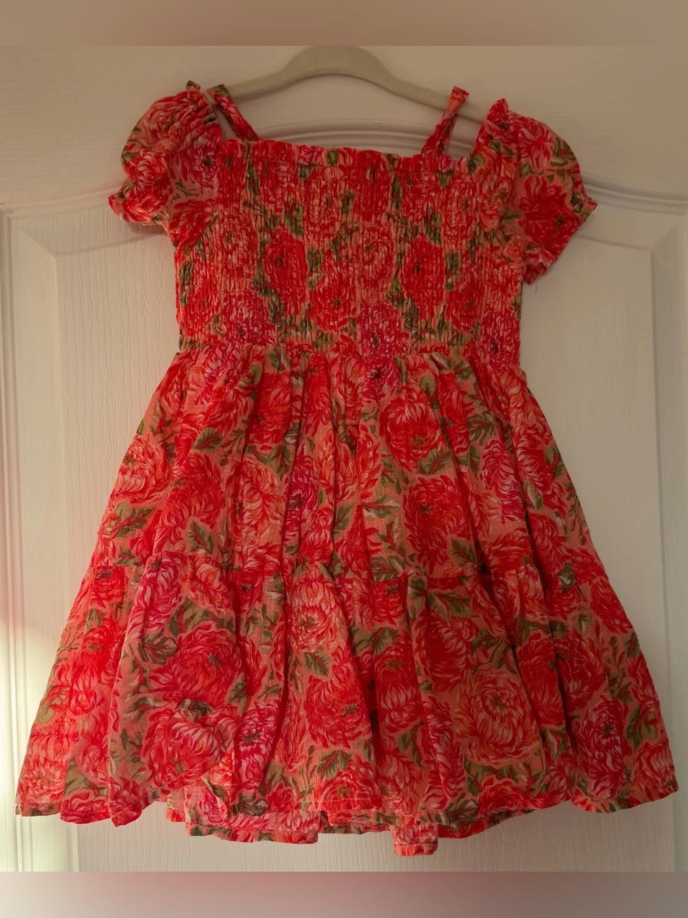 Floral Smocked Sundress & Headband